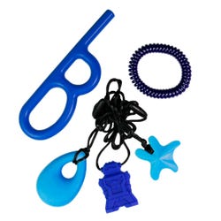 ChuBuddy Blue Lovers Chew Fidget Set, Chew Factors 1 & 2 2102888