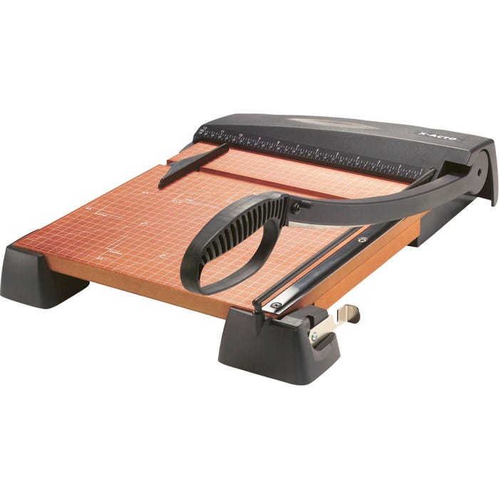 X-ACTO Heavy Duty Wood Base Paper Trimmer, 12 Inch Cut