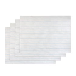 School Smart Composition Paper, 8-1/2 x 7 Inches, 3/8 Inch Long Way Ruled, White, 500 Sheets 085239