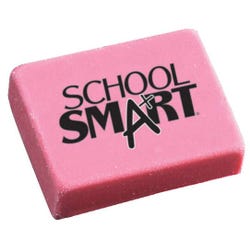 Image for School Smart Block Erasers, Medium, Pink, Pack of 60 from School Specialty