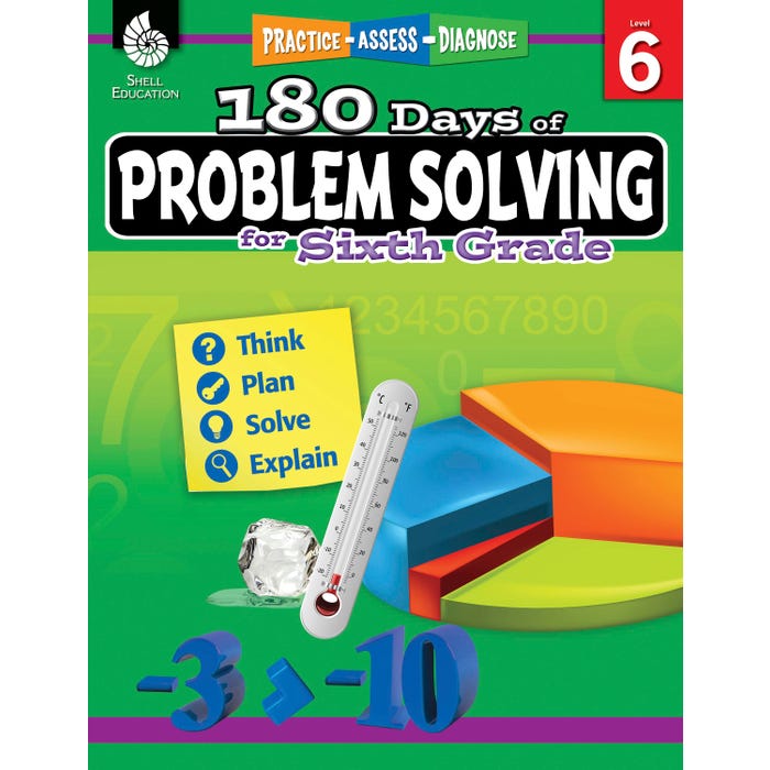 Shell Education 180 Days of Problem Solving for Sixth Grade