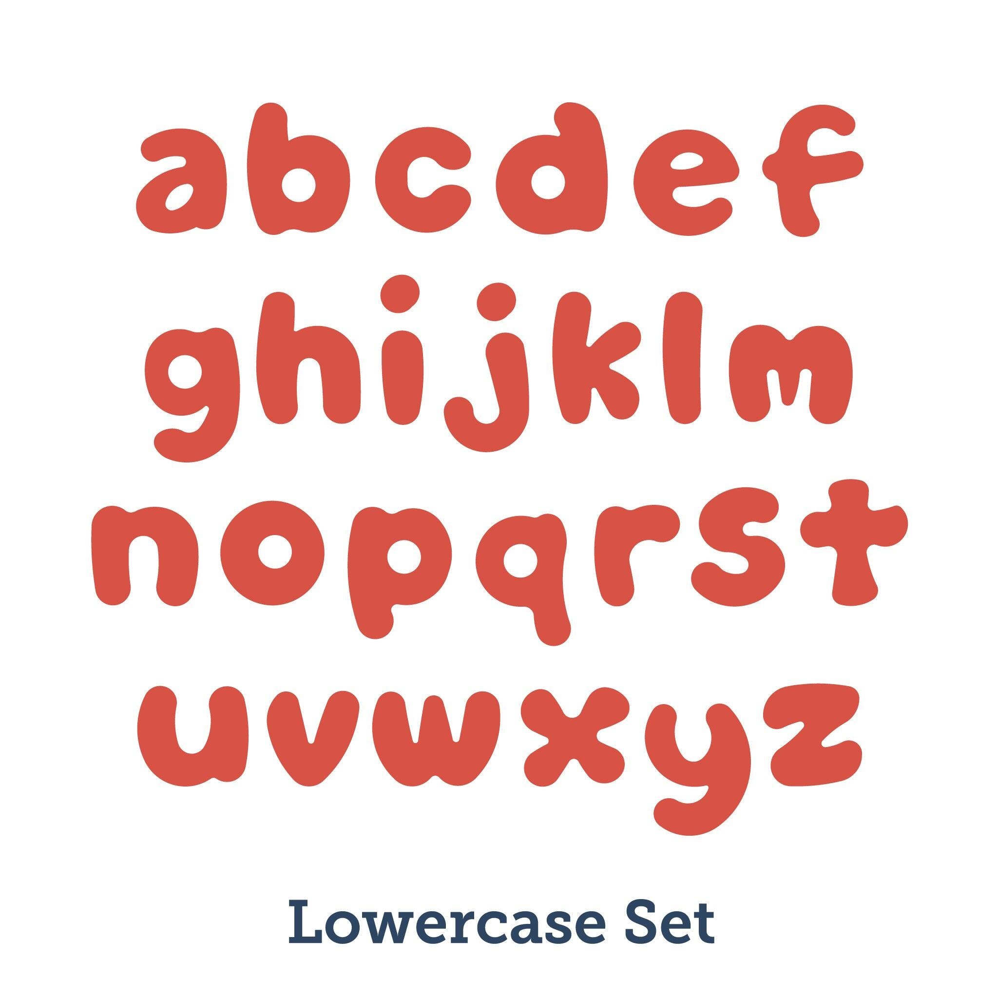 Image for AccuCut Jellybean Lowercase Dies, 4 Inch, Set of 26 from School Specialty