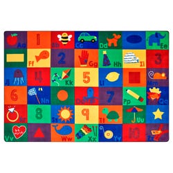 Carpets for Kids Premium Sequential Seating Literacy Carpet, Rectangle 4002272