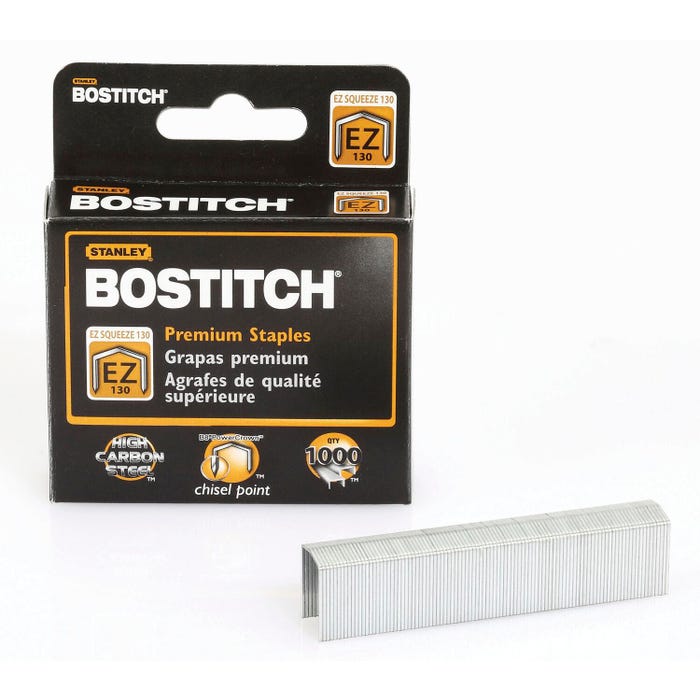 Bostitch B8 Powercrown Staples for B8130 Staplers, Pack of 1000