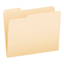Pendaflex Recycled File Folder, Letter Size, 1/3 Cut Tabs, Manila, Pack of 100
