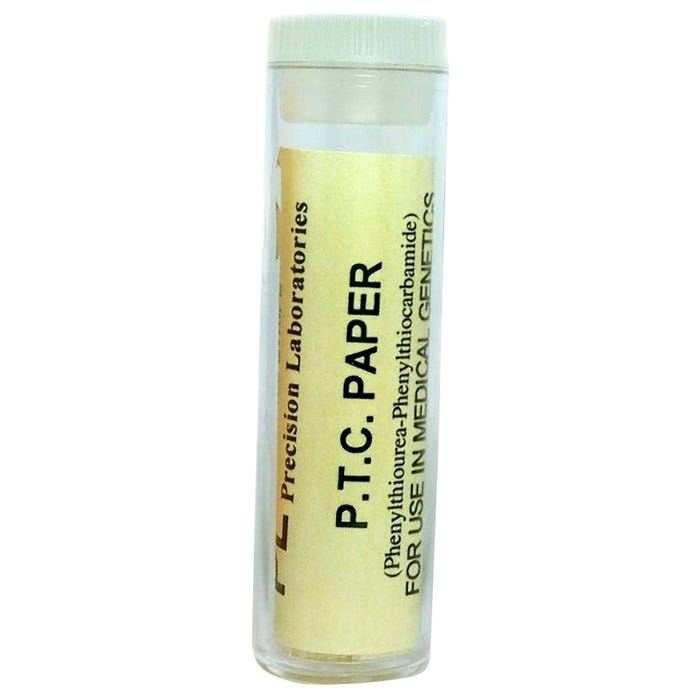 EISCO Phenylthiourea PTC Paper Strips, Genetic Taste Testing Vial of 100