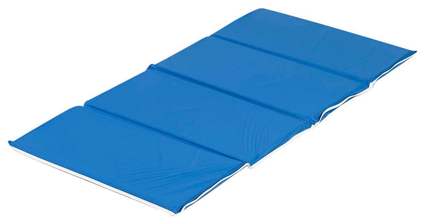 Children's Factory 4-Section Rest Mat, 48 x 24 x 1 Inches, Blue, Item Number 1427903