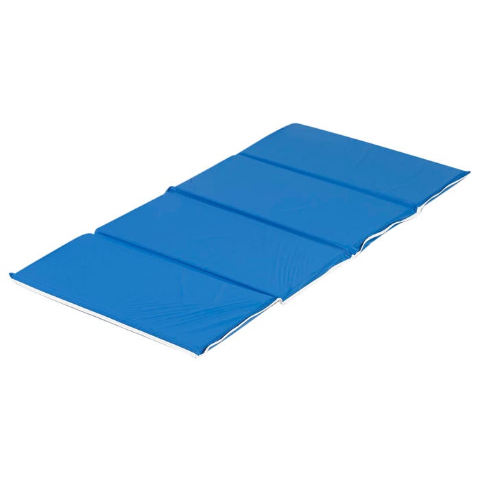 Children's Factory 4-Section Rest Mat, 48 x 24 x 1 Inches, Blue