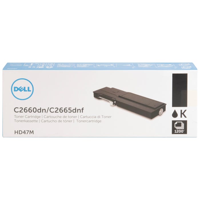Dell Ink Toner Cartridge, HD47M, Black