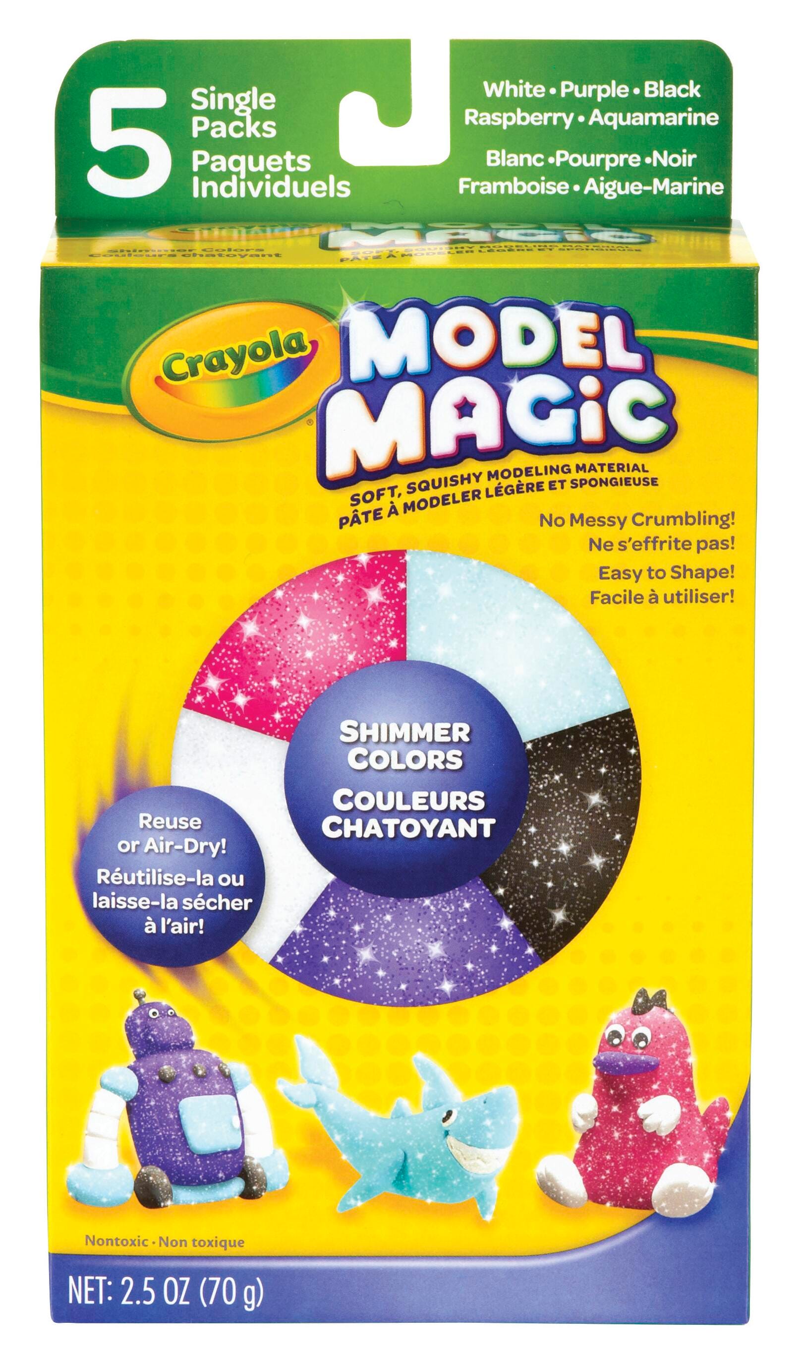 Crayola Model Magic Shimmer Variety Pack, 1/2 Ounce Pouches, Assorted Colors, Set of 5 1400729
