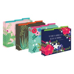 Barker Creek File Folders, Petals & Prickles, Letter Size, Set of 12, Item Number 2100838