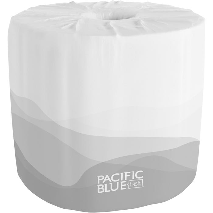 Pacific Blue Basic Bath Tissue, 2 Ply, Case of 80 Rolls