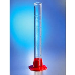 Pyrex Vista Plastic Base Single Graduated Cylinders, 10mL, Pack of 12