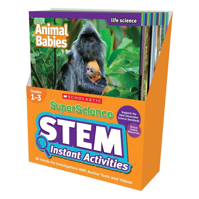 Scholastic SuperScience STEM Activity, Set of 30, Grades 1 to 3