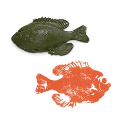 Nasco Fish Replica Rubber Stamp for Printmaking, Bluegill, Green, 9-1/2 x 6-1/4 Inch