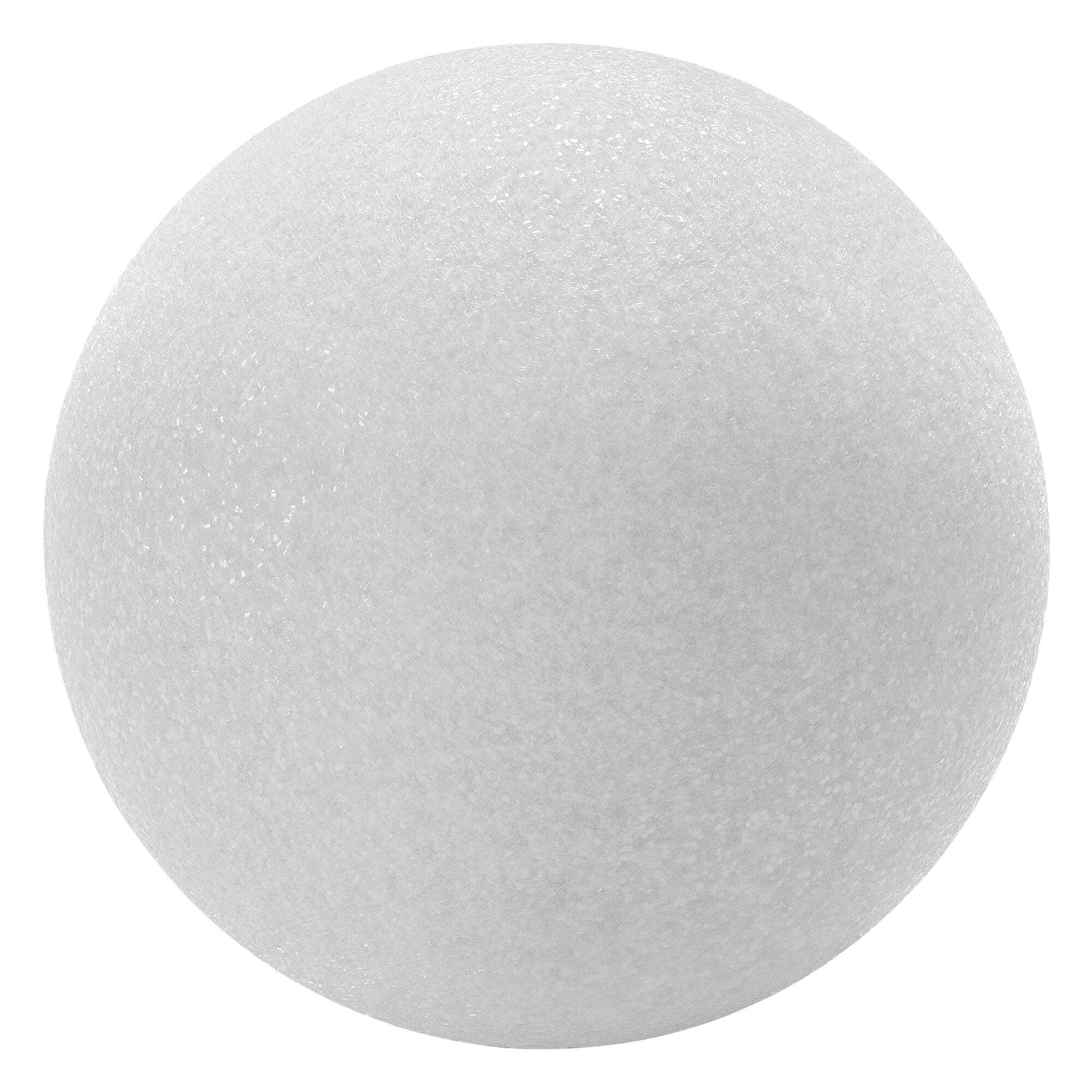 FloraCraft CraftFoM Ball, 3 Inches, White, Pack of 12 Item Number 247040
