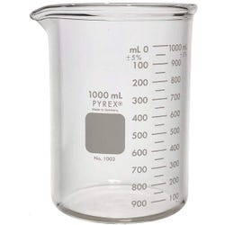 Pyrex Borosilicate Heavy-Duty Low Form Beaker - 1000 mL 593334