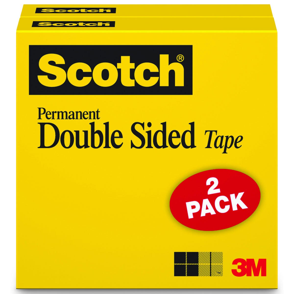Image for Scotch Double-Sided Tape, 1/2 Inch x 500 Inch Roll, Pack of 2 from School Specialty
