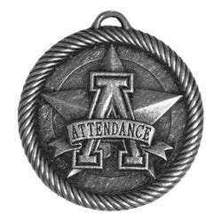 PDU & CAT Multi-Level Dovetail/Attendance Value Medal, 2 in, Solid Die Cast, Silver