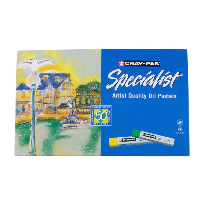 Sakura Cray-Pas Specialist Oil Pastels, Assorted Colors, Set of 50
