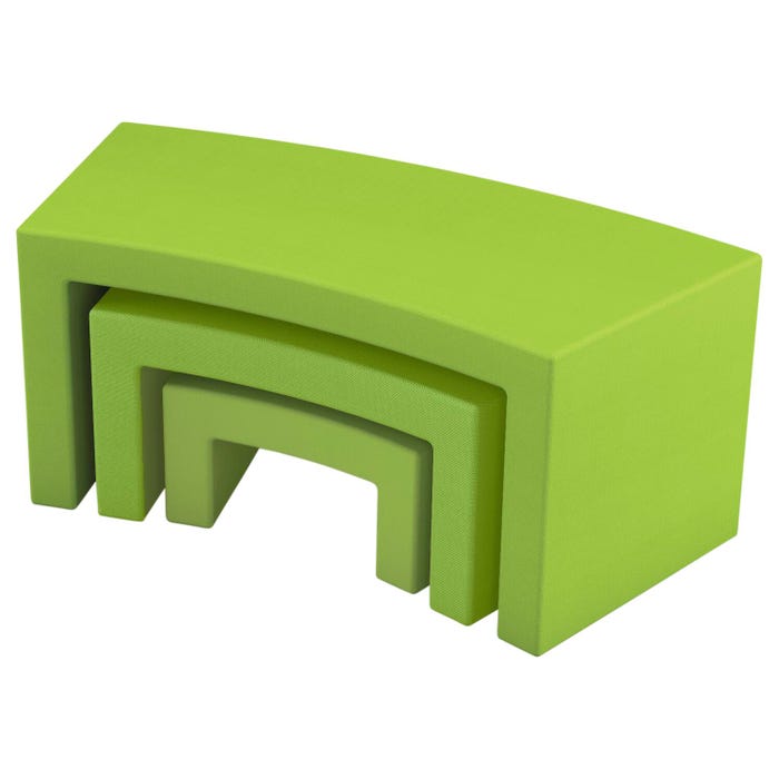 Classroom Select NeoFuse 3-Pack Bench Nesting Tier, 69 x 57 x 24 Inches