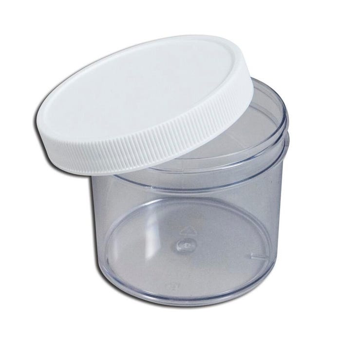 Frey Scientific Container with Screw Cap, 120mL, Pack of 36