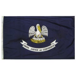 Annin Nylon Louisiana Indoor State Flag, 3 X 5 ft, Item Number 023347