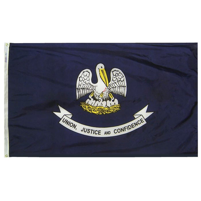 Annin Louisiana State Flag, Nylon, Indoor, 3 x 5 Feet