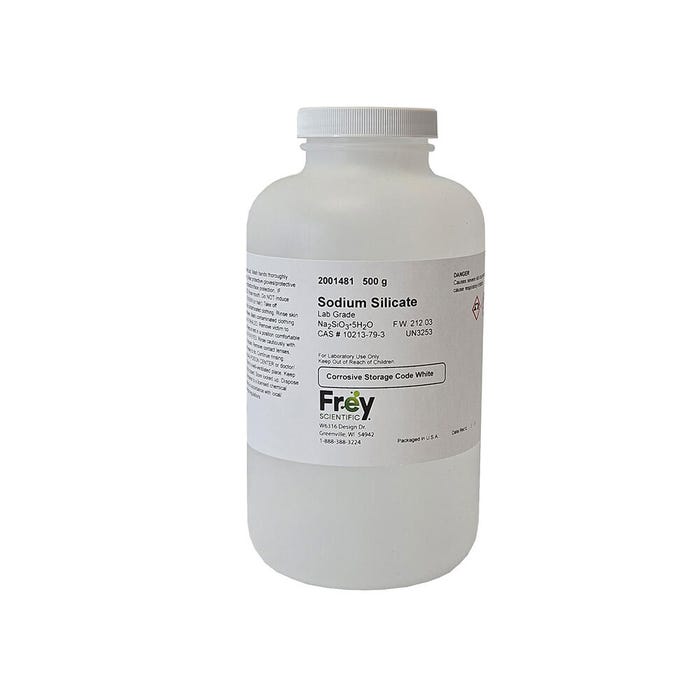 Frey Scientific Sodium Silicate, Lab Grade, 500 Grams