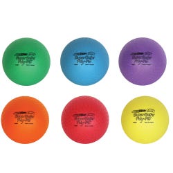 Sportime Supersafe PG Balls, 8-1/2 Inches, Assorted Colors, Set of 6
