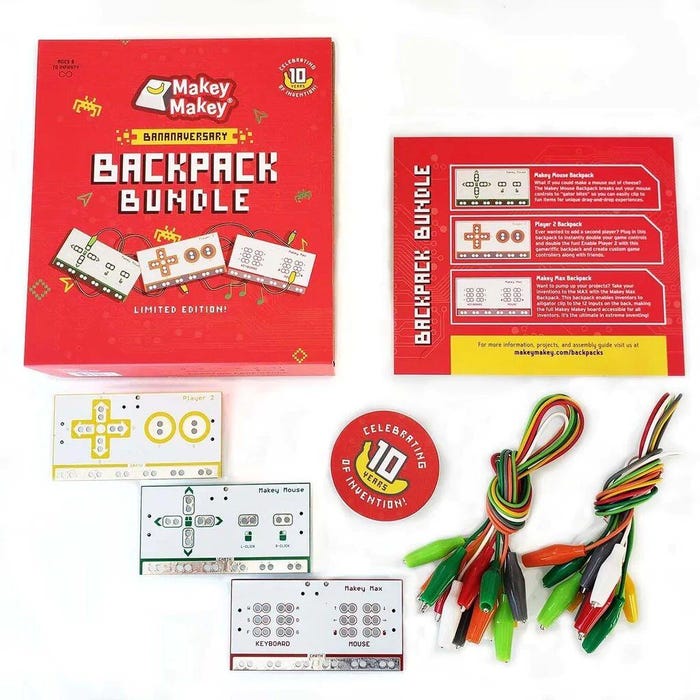 Makey Makey Backpack Bundle, 19 Pieces