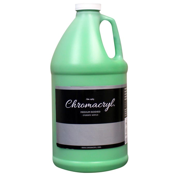 Chromacryl Students' Acrylics, Green Light, Half Gallon