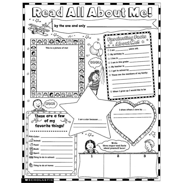 Scholastic Read All About Me Instant Personal Poster Sets