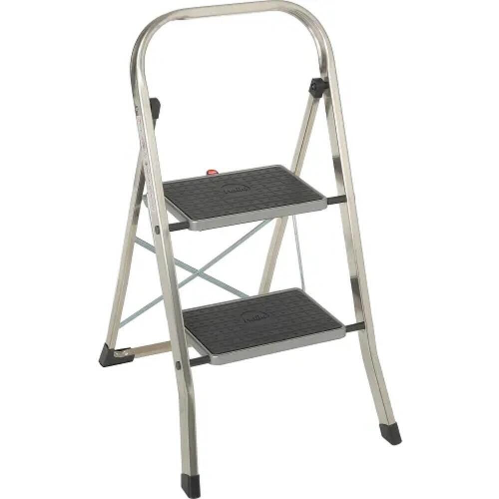 Hailo K30 2 Step Aluminum Folding Step Ladder 2161376