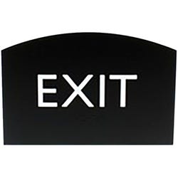 Lorell Exit Sign, 4.5 x 6.8 x 0.5 Inches, Black, Item Number 2025932