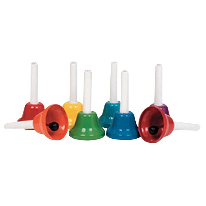 Rhythm Band 8-Note Handbell Set, 8 Pieces
