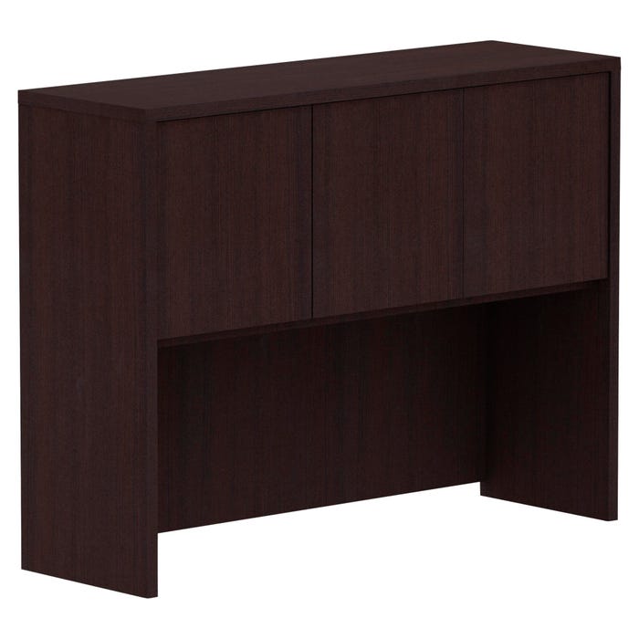 Classroom Select Laminate Hutch with Doors, 47-1/4 x 14-3/4 x 36 Inches, Espresso