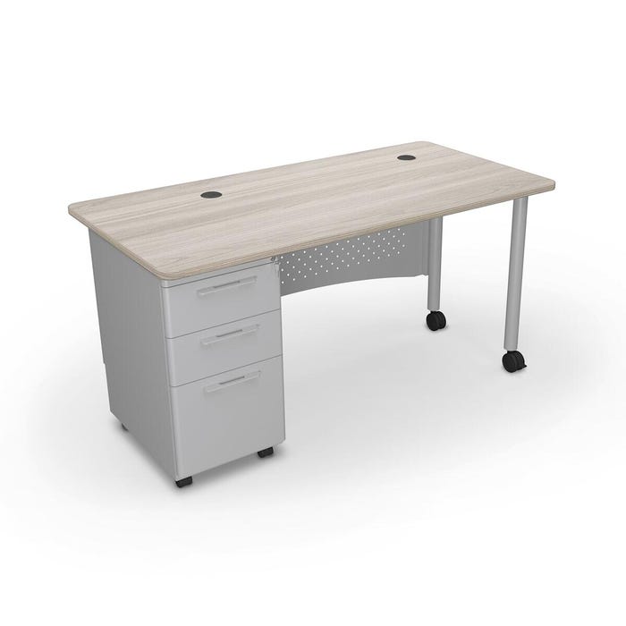 MooreCo Avid Modular Single Pedestal Desk, 60 x 30 x 29 Inches