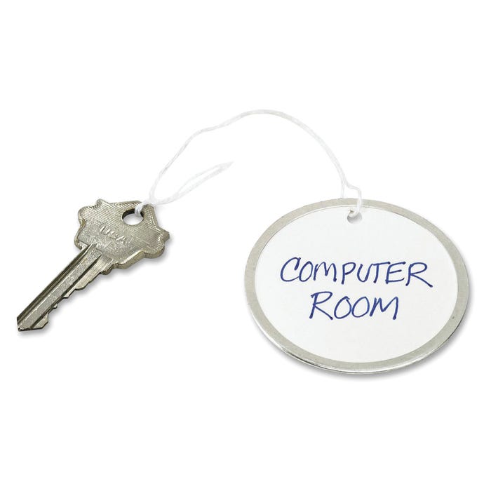 Avery Cardstock Non-Tarnishing Metal Rim Tag, 2-1/4 Inches in Diamater, White, Pack of 500