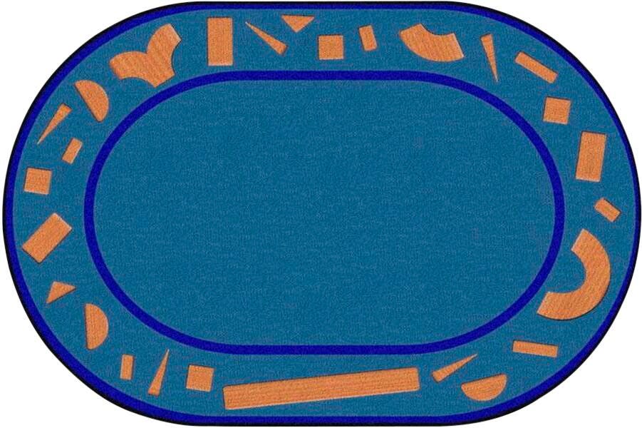 Childcraft Building Blocks Carpet, Oval 4002146