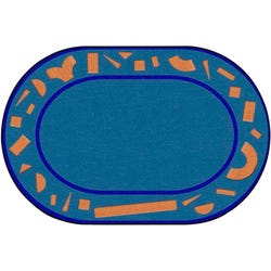 Childcraft Building Blocks Carpet, Oval 4002146