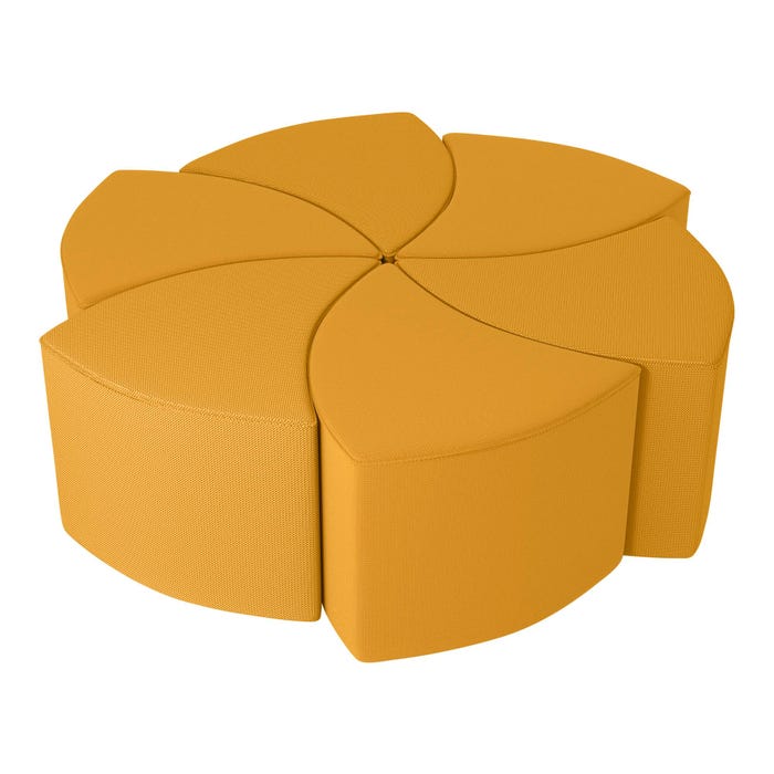 Classroom Select Soft Seating NeoLounge Spinner 6-Piece Set, 53-1/2 x 56-1/4 x 18 Inches