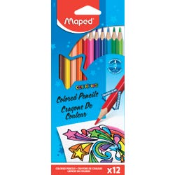 Maped Color'Peps Colored Pencils, Assorted Colors, Set of 12 1495163