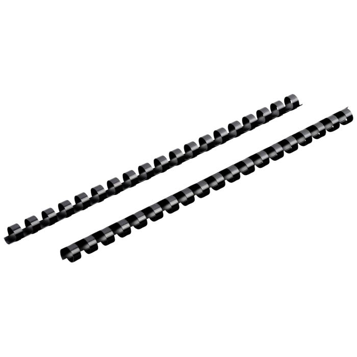 Mead CombBind Binding Spines, 7/16 Inch, Black, Pack of 125