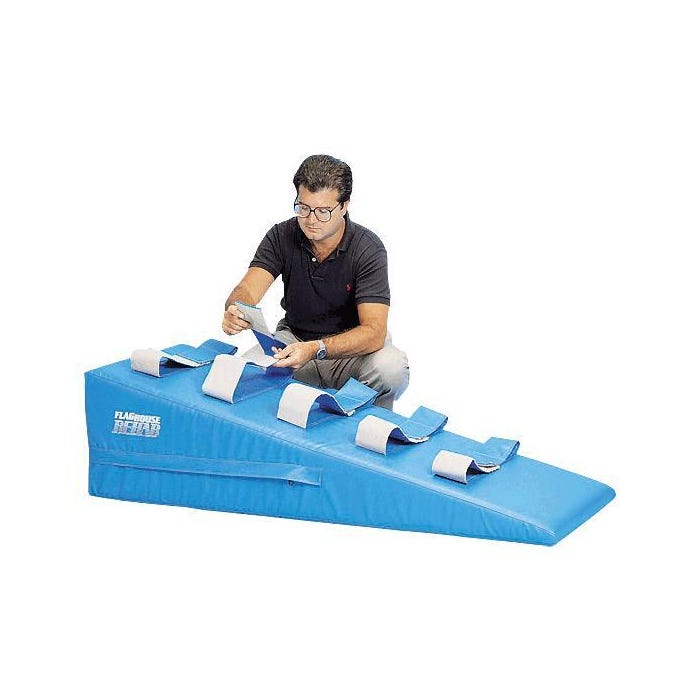 FlagHouse 5 Strap Rehab Wedge, 60 x 27 x 16 Inches, Blue