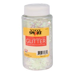 School Smart Craft Glitter, 7 Ounce Jar, Snow 2004137