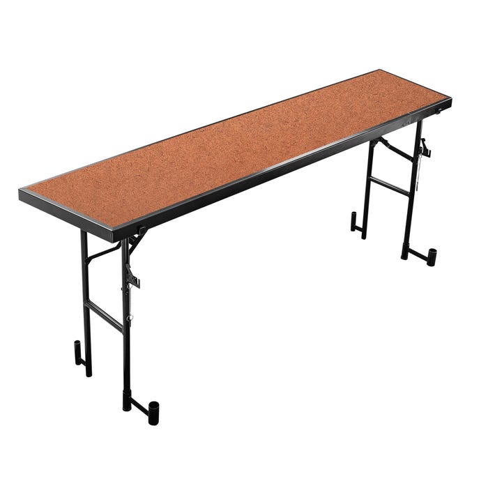 National Public Seating Tapered Standing Choral Riser with Hardboard Surface, 96 x 18 x 32 inches