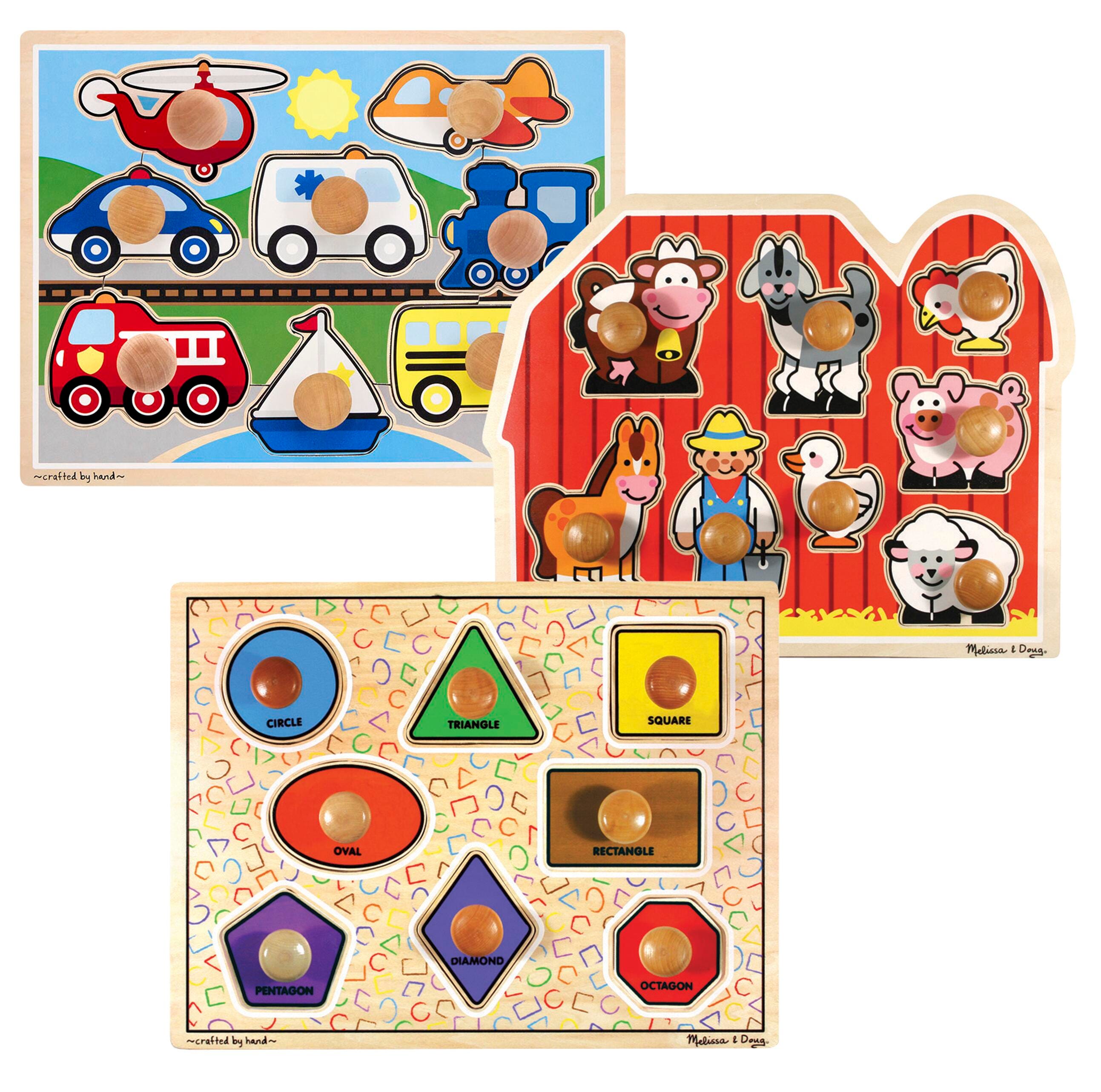 Melissa & Doug Jumbo Knob Puzzle Set, Item Number 1401127