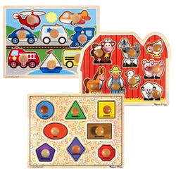 Melissa & Doug Jumbo Knob Puzzle Set, Item Number 1401127