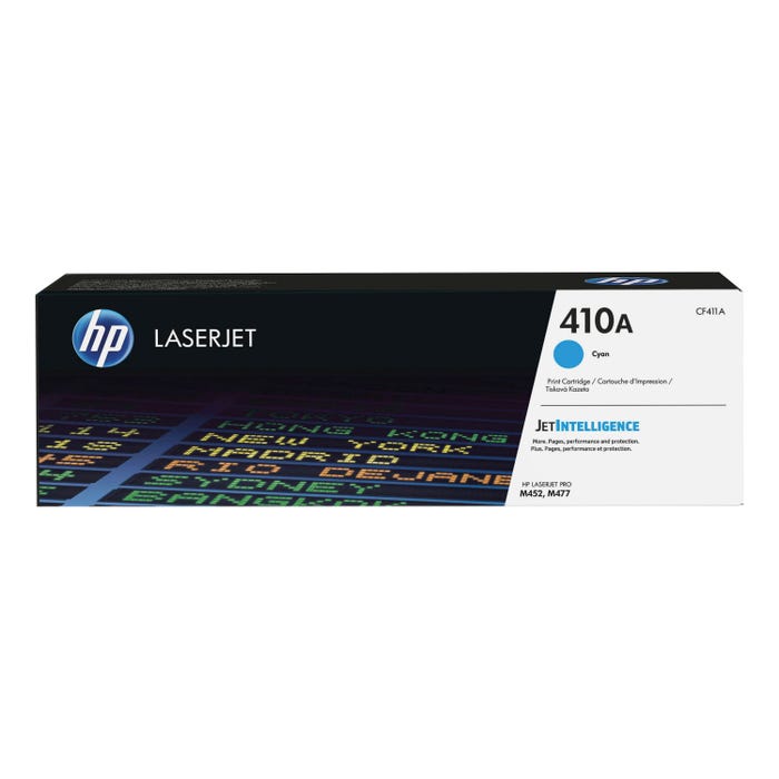HP 410A Ink Cartridge, CF411A, Cyan